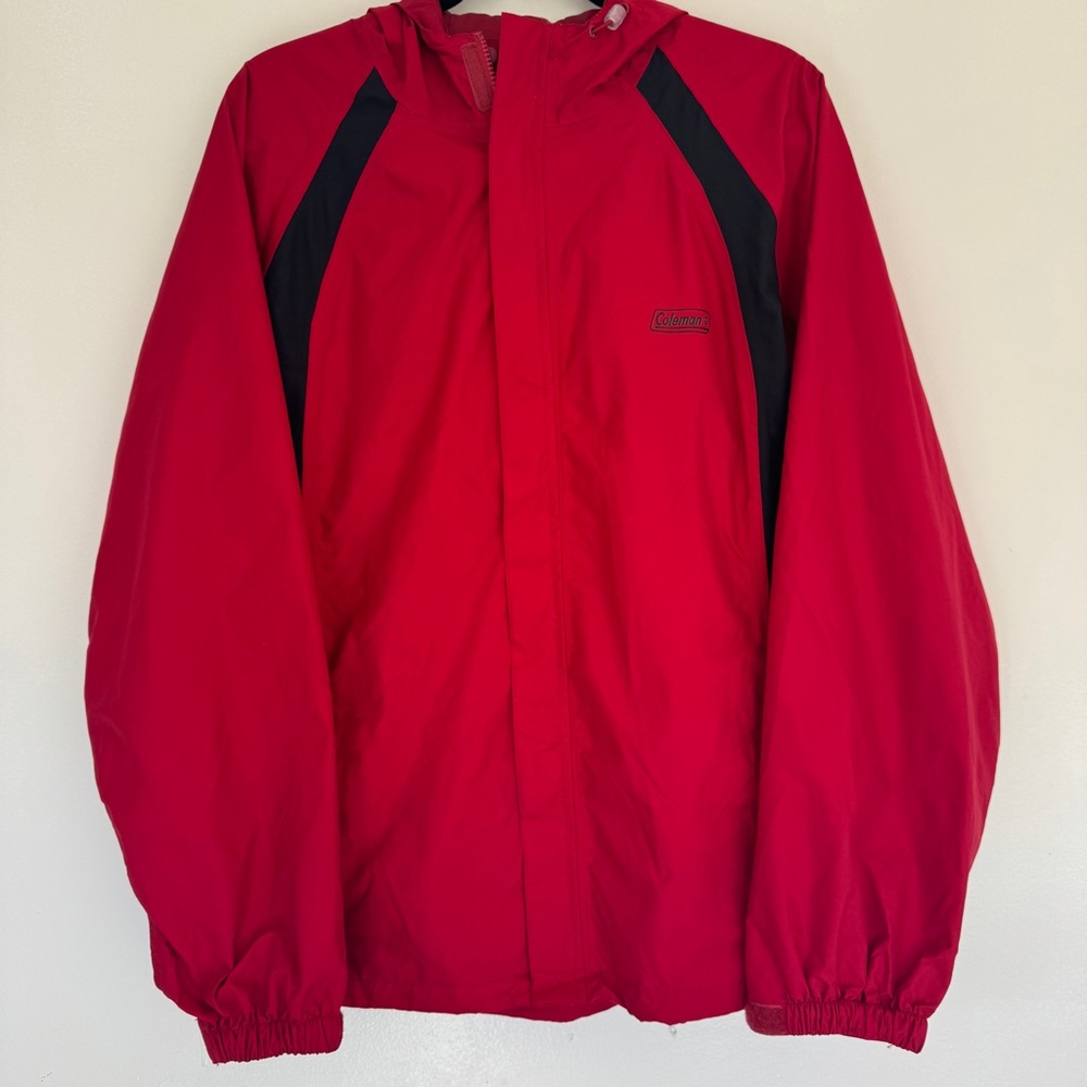 coleman red men’s windbreaker